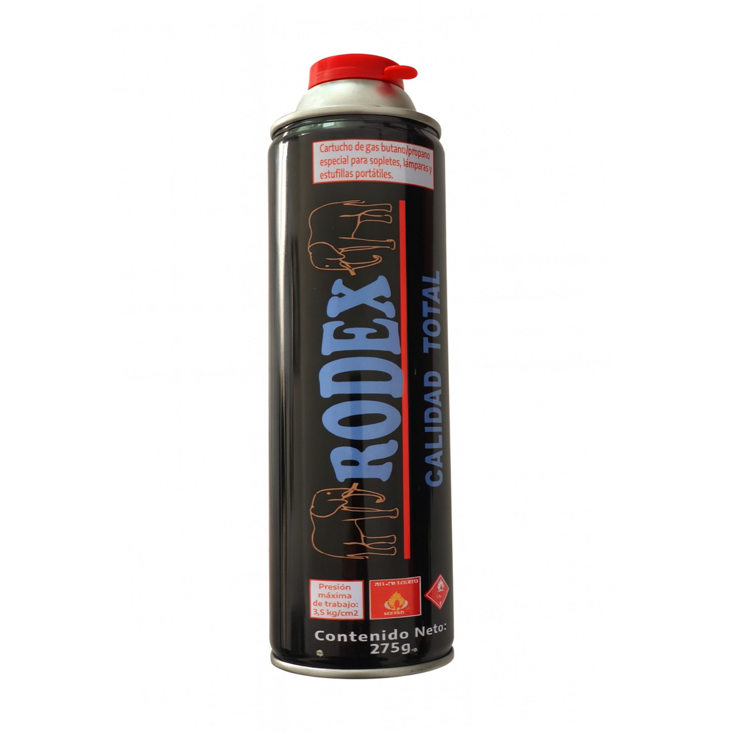Cartucho de gas Butano / Propano 275 gr Rodex